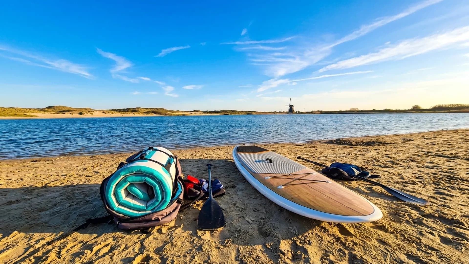 Opblaasbaar of hardboard SUP? De eerlijke vergelijking: zonnig sfeerbeeld op het water