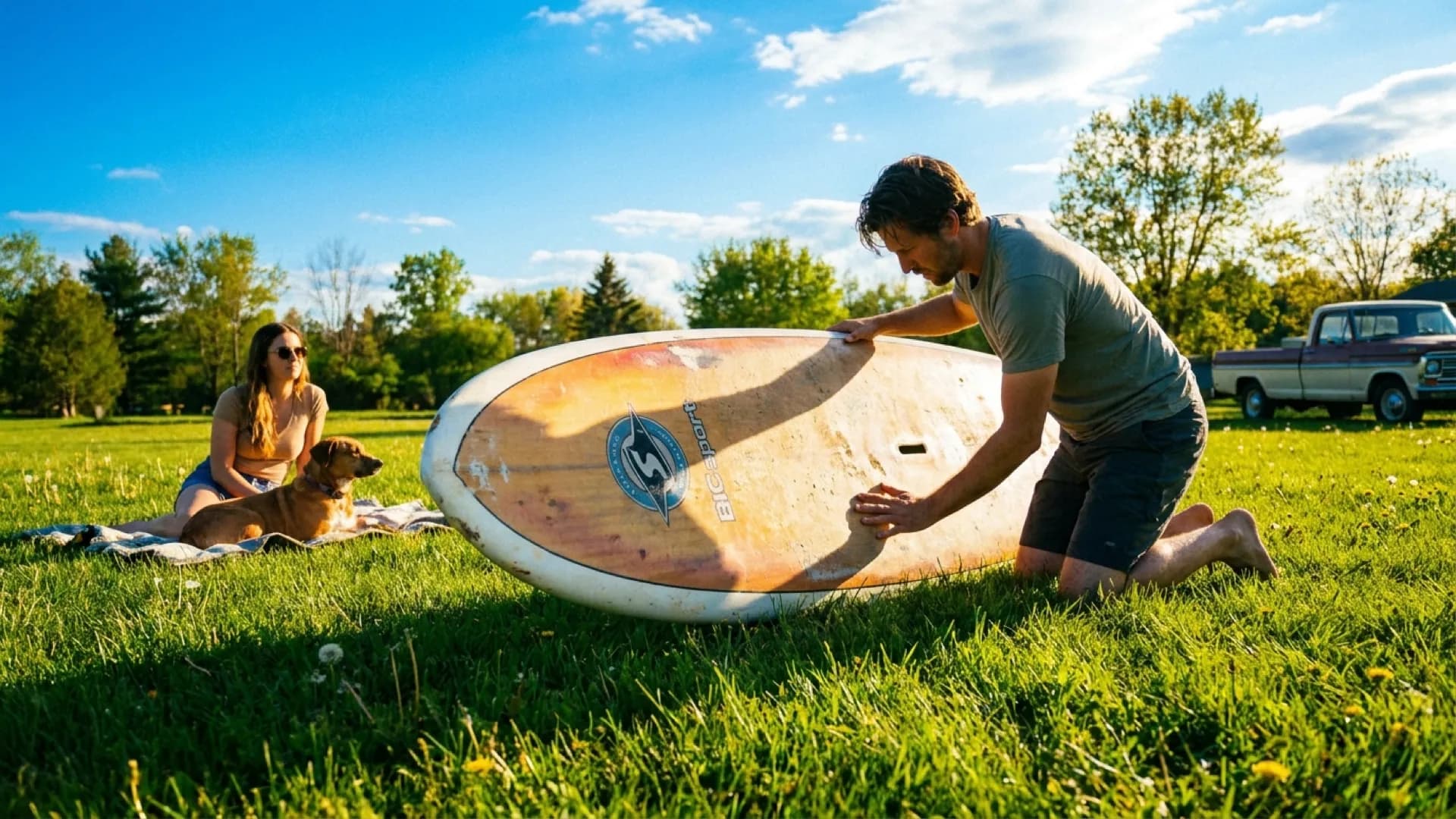 Tweedehands SUP kopen 2026: checklist en valkuilen: zonnig sfeerbeeld op het water