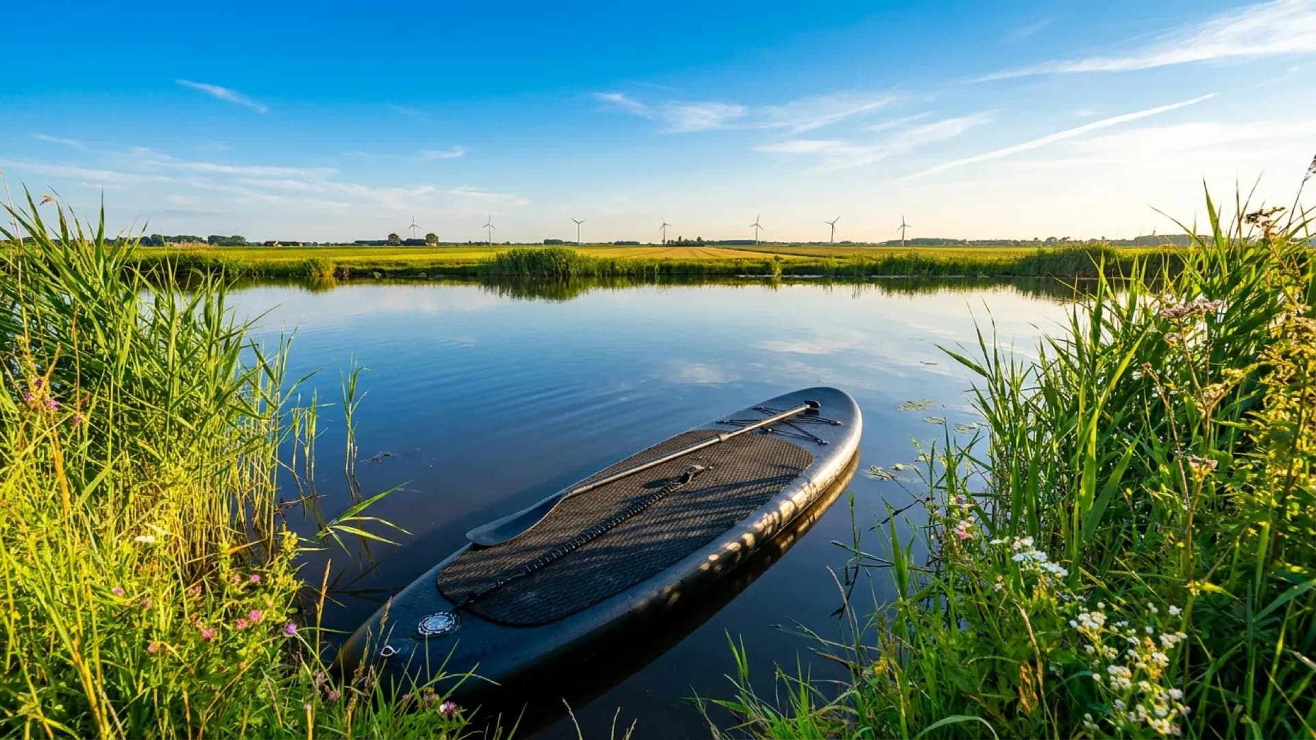 VirtuFit Ocean 275 review: compacte instap-SUP getest: zonnig sfeerbeeld op het water