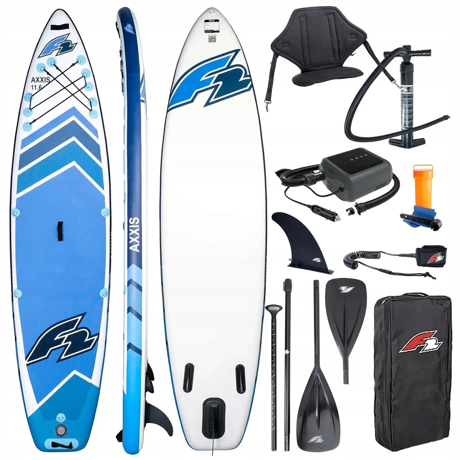 F2 Axxis 11'6" SUP Combo Blauw, 11.5'