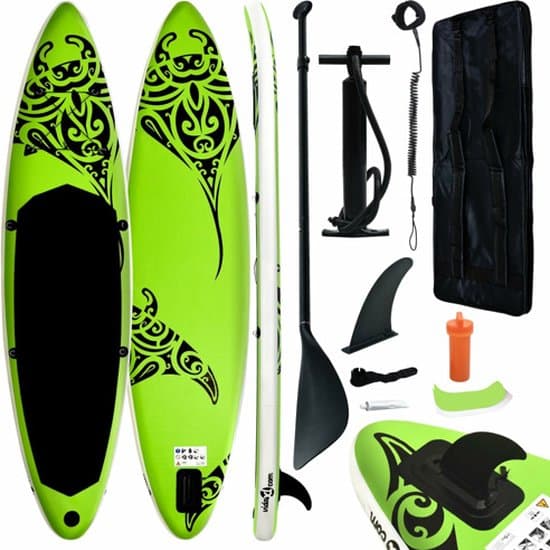Onbekend vidaXL Stand Up Paddleboardset groen, 305×76 cm