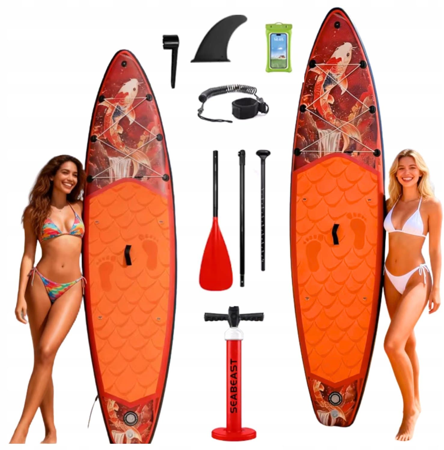 Opblaasbare SUP Set Inclusief Peddel & Accessoires, max 200 kg