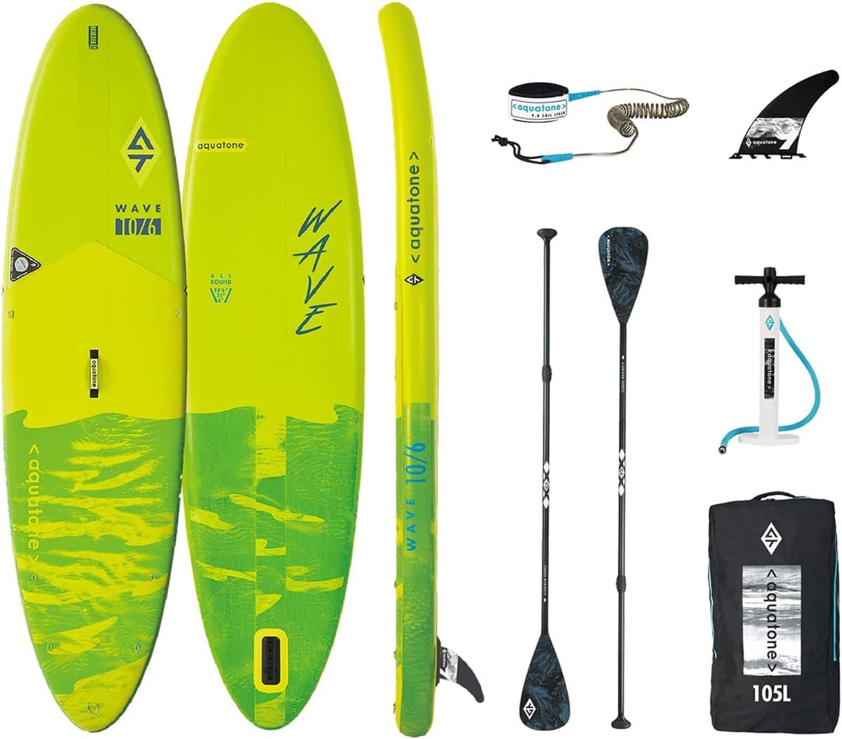 Onbekend iSUP board 10.6 groen Stringer Tech