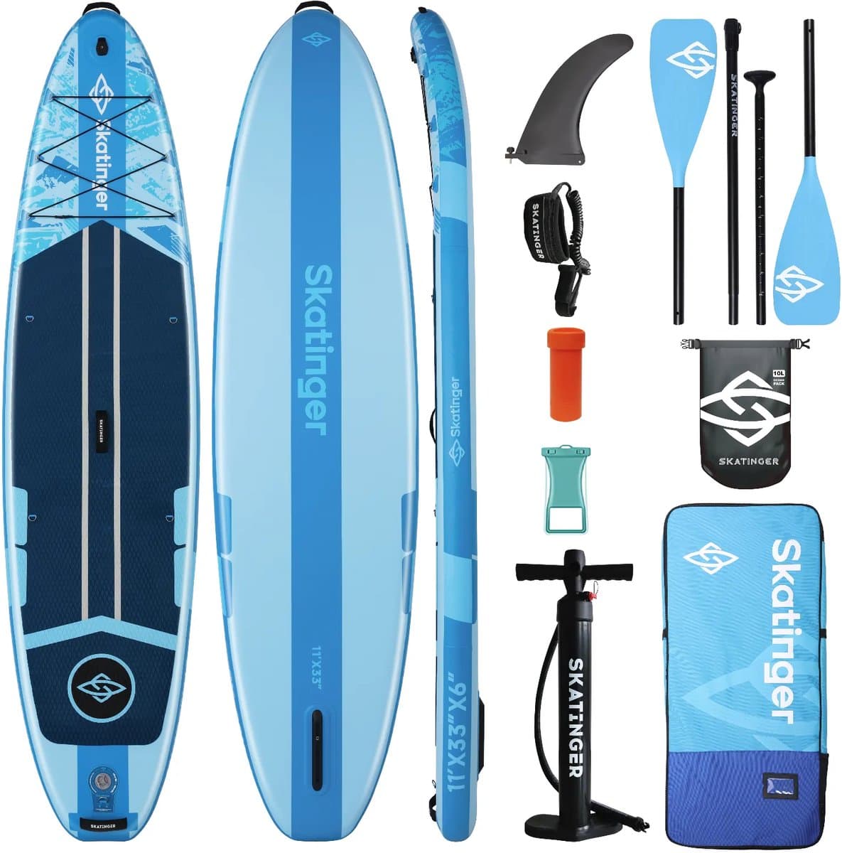 Skatinger Ice Age Blue Allround SUP Compleet Pakket