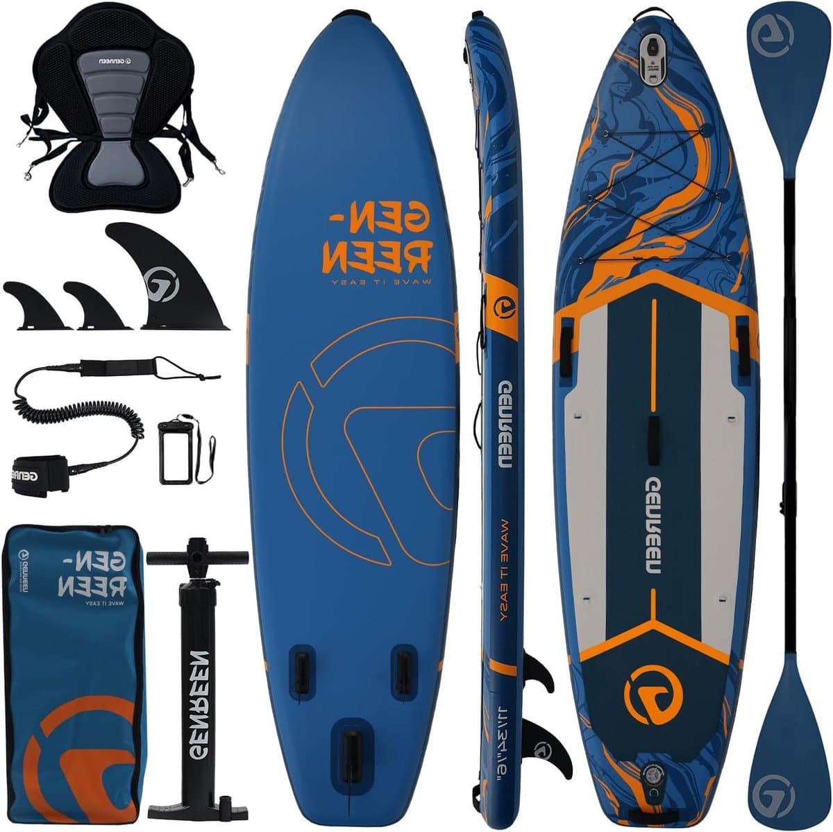 Opblaasbaar SUP Peddelboard Set Watersport, 335×86 cm