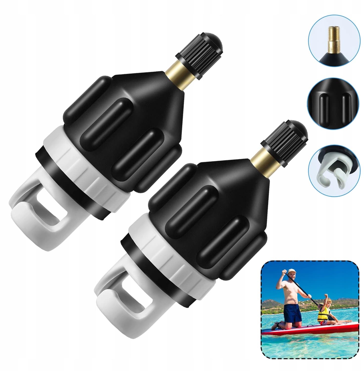Merkloze SUP Ventiel Adapter Snel en Universeel