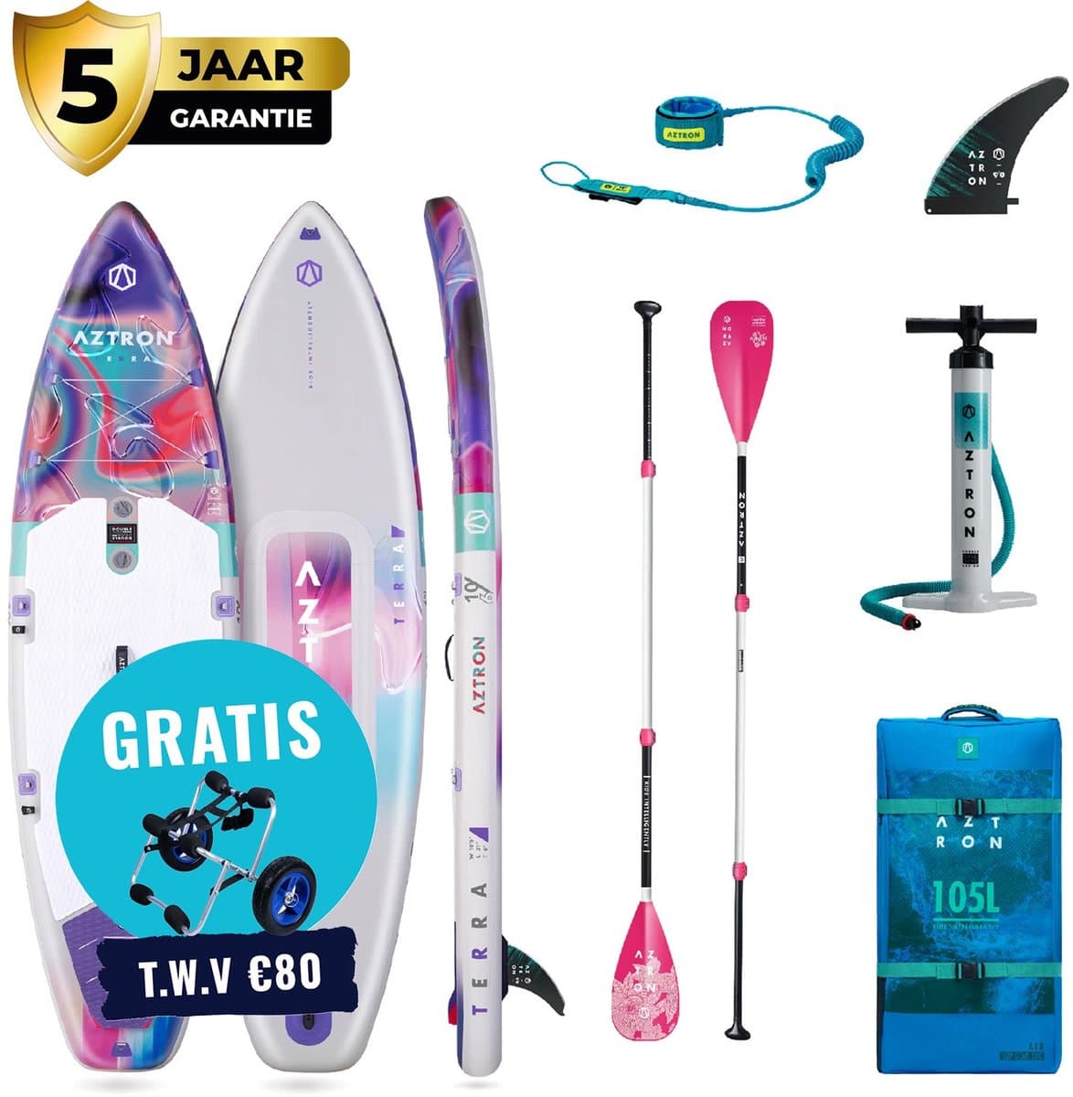Aztron Premium Pro Terra 10'6 SUP Pakket Touring, 320×79 cm