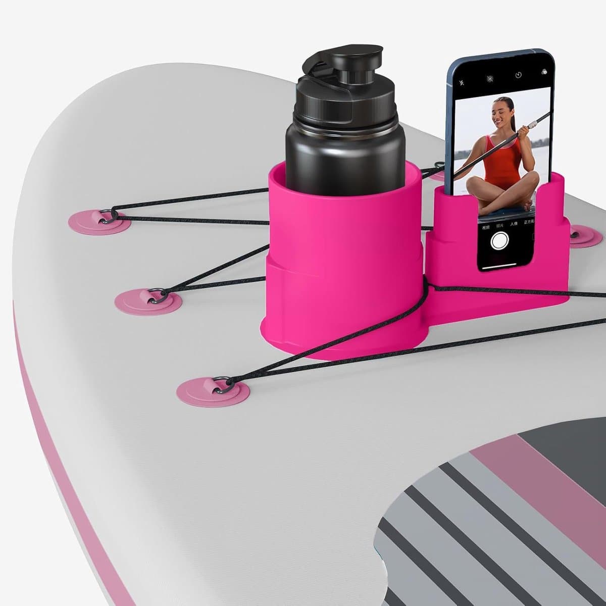 SUP Houder voor Fles en Telefoon, Opberghouder Voor Stand Up