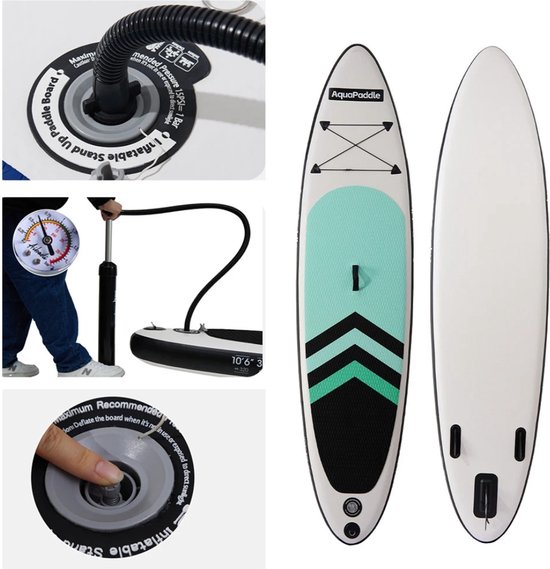 Nivard Sup Board - Opblaasbaar - Supboard - Sup Boards - Paddle - Kayak - 320cm Blauw