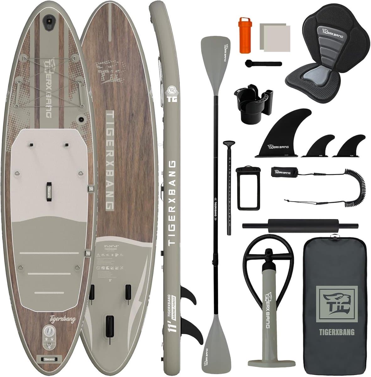 Opblaasbaar Watersport plezier Antislip EVA dek, 335 cm