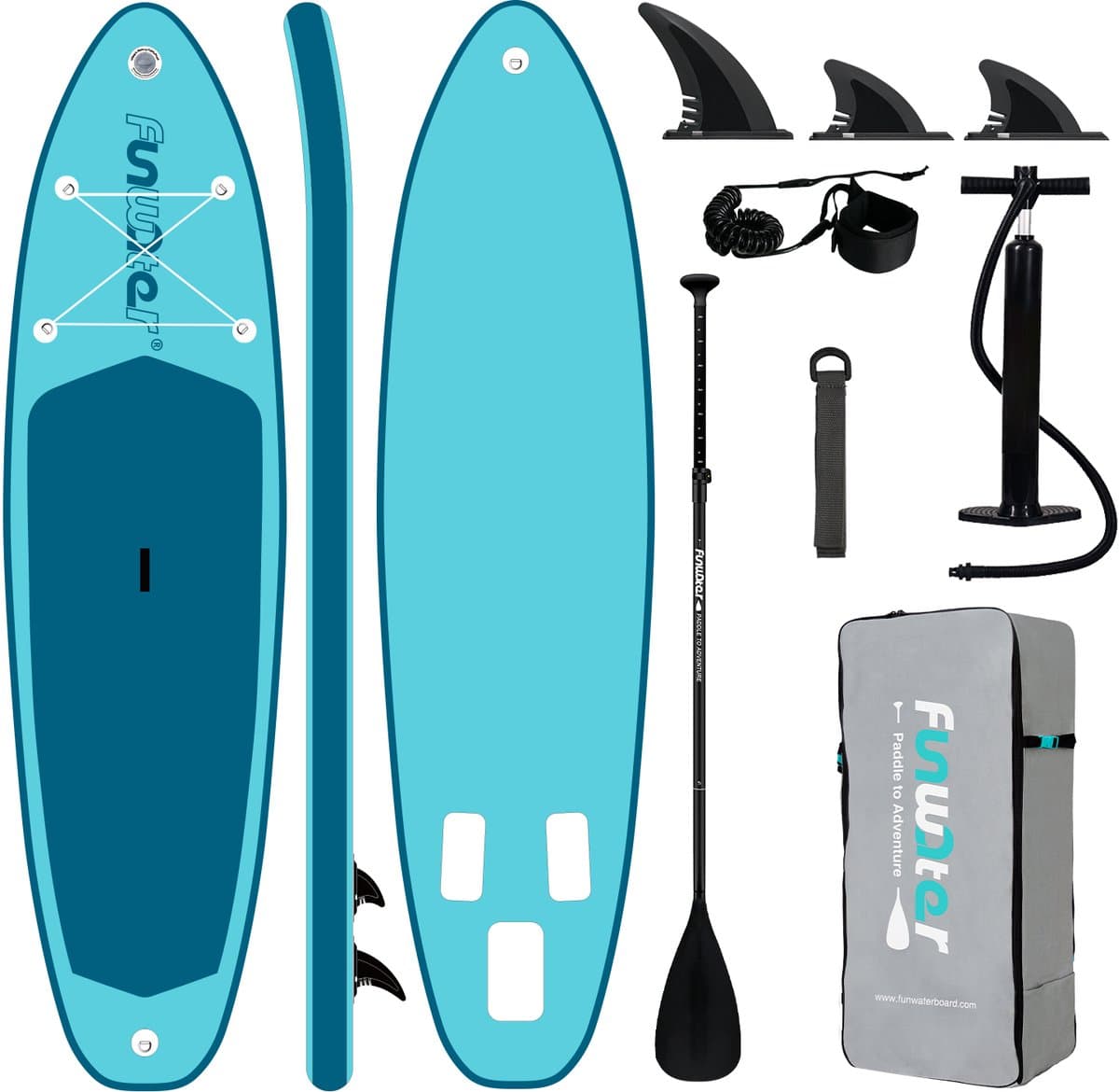 Funwater SUPFW62B SUP 180 kg draagvermogen verdikt, 320 cm, max 180 kg