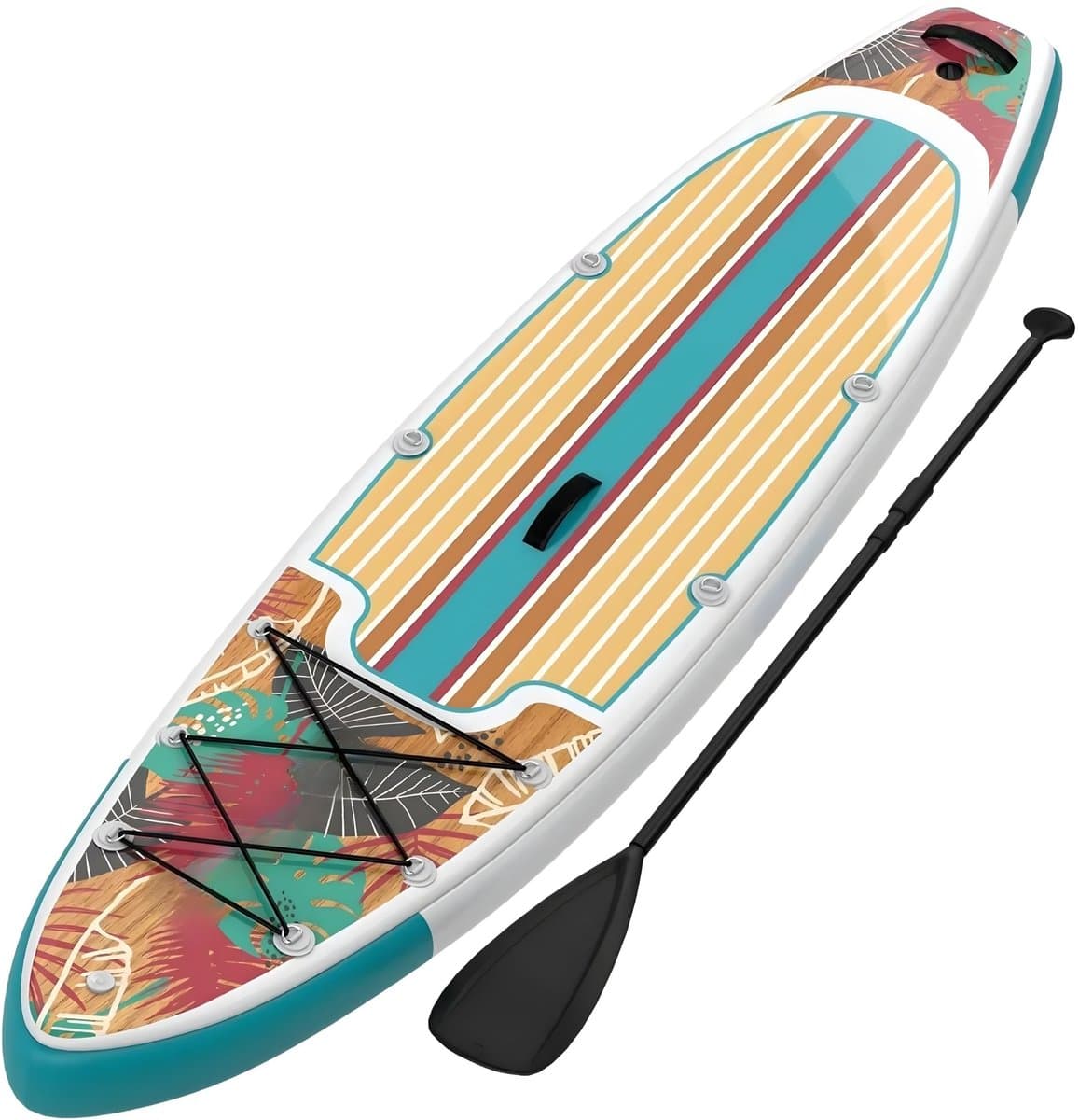 Opblaasbaar SUP Extra breed, inclusief kit voor, 323×81 cm
