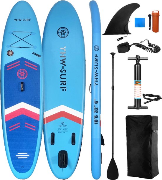 Nivard Sup Board - Opblaasbaar - Supboard - Sup Boards - Paddle - Kayak - 320cm - Blauw