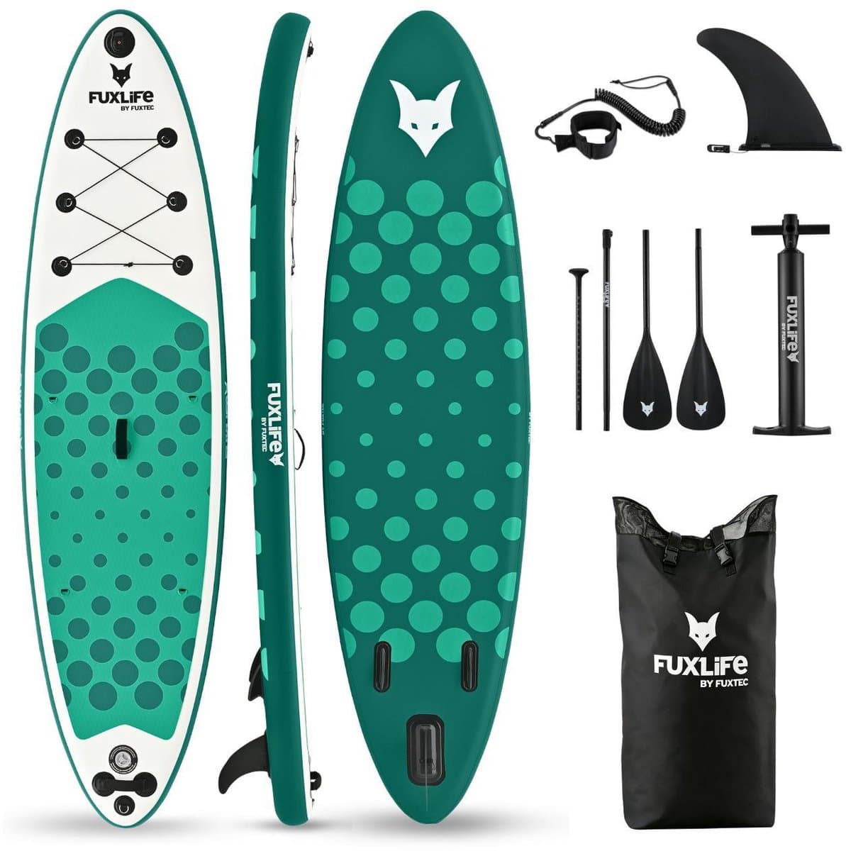 Fuxlife by Fuxtec SUP Fx SUP320eco green Set en 3, 320 cm, max 150 kg