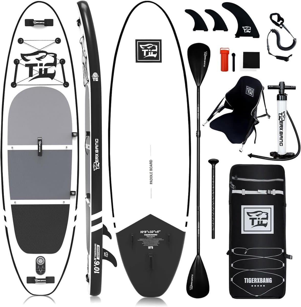 Opblaasbare Paddle Boards 10'6" x 32" x 6" Ideaal, 10.5'