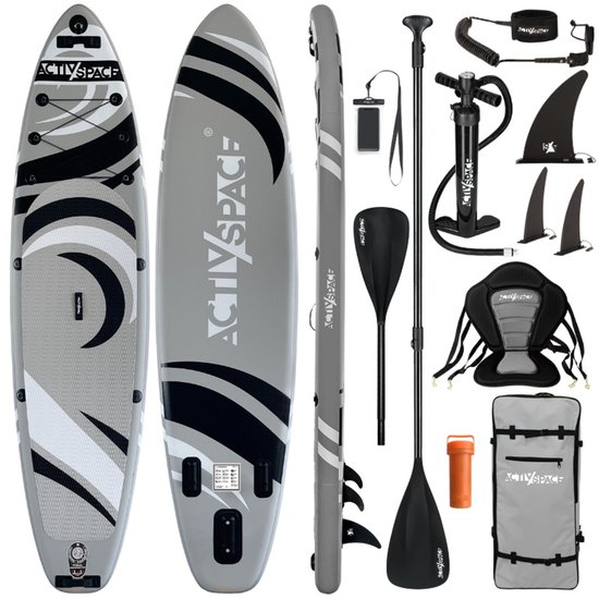 Activ Space - SUP Board - Opblaasbaar Paddle - 350cm - Compleet met Peddel