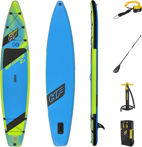 Bestway opblaasbaar supboard 'Hydro-Force Aqua Excursion Tech Set' - L381 x B79 x H15 cm - incl. accessoires