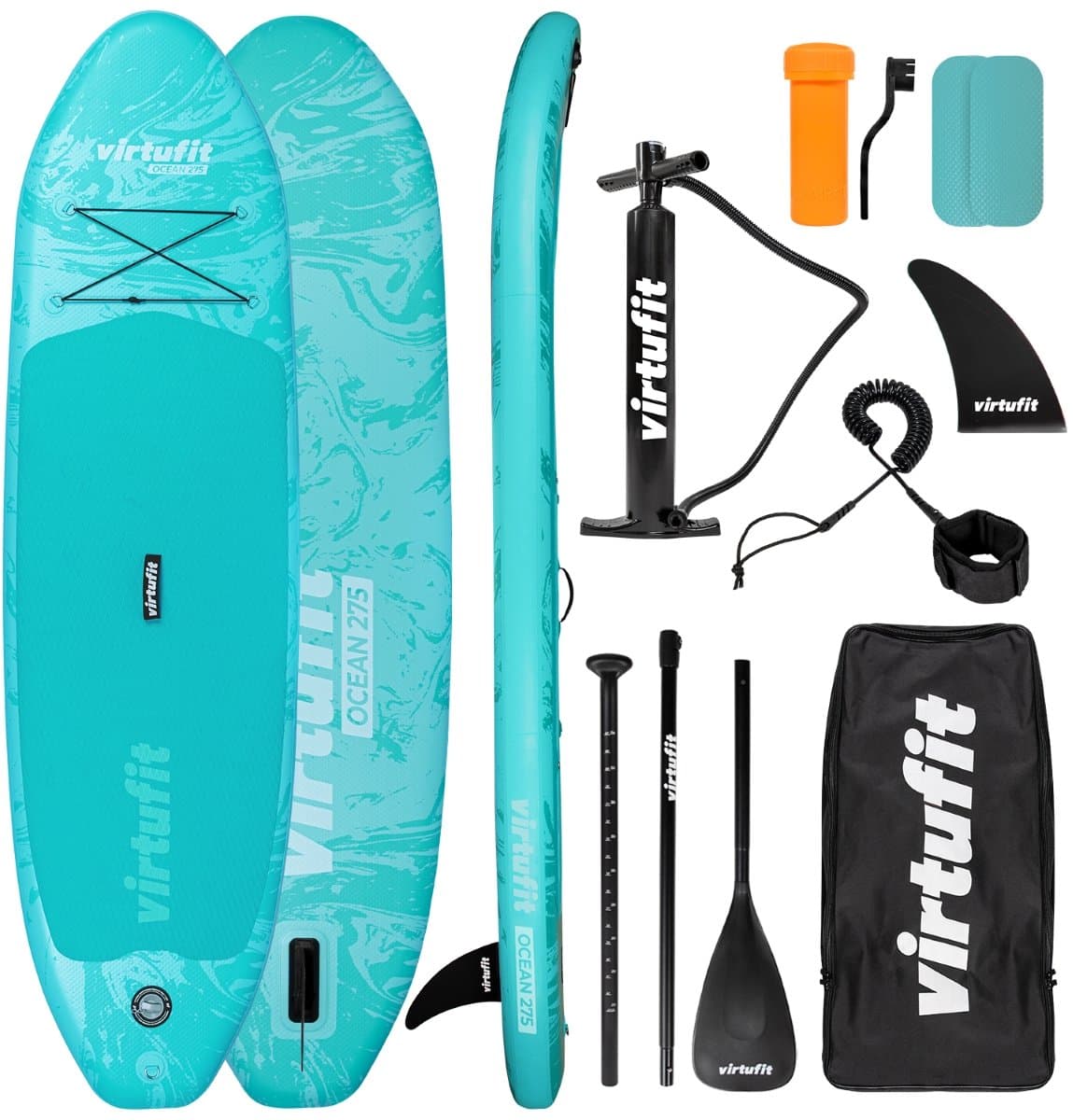 VirtuFit Ocean SUP Inclusief Pomp, Accessoires &, 275 cm, max 150 kg