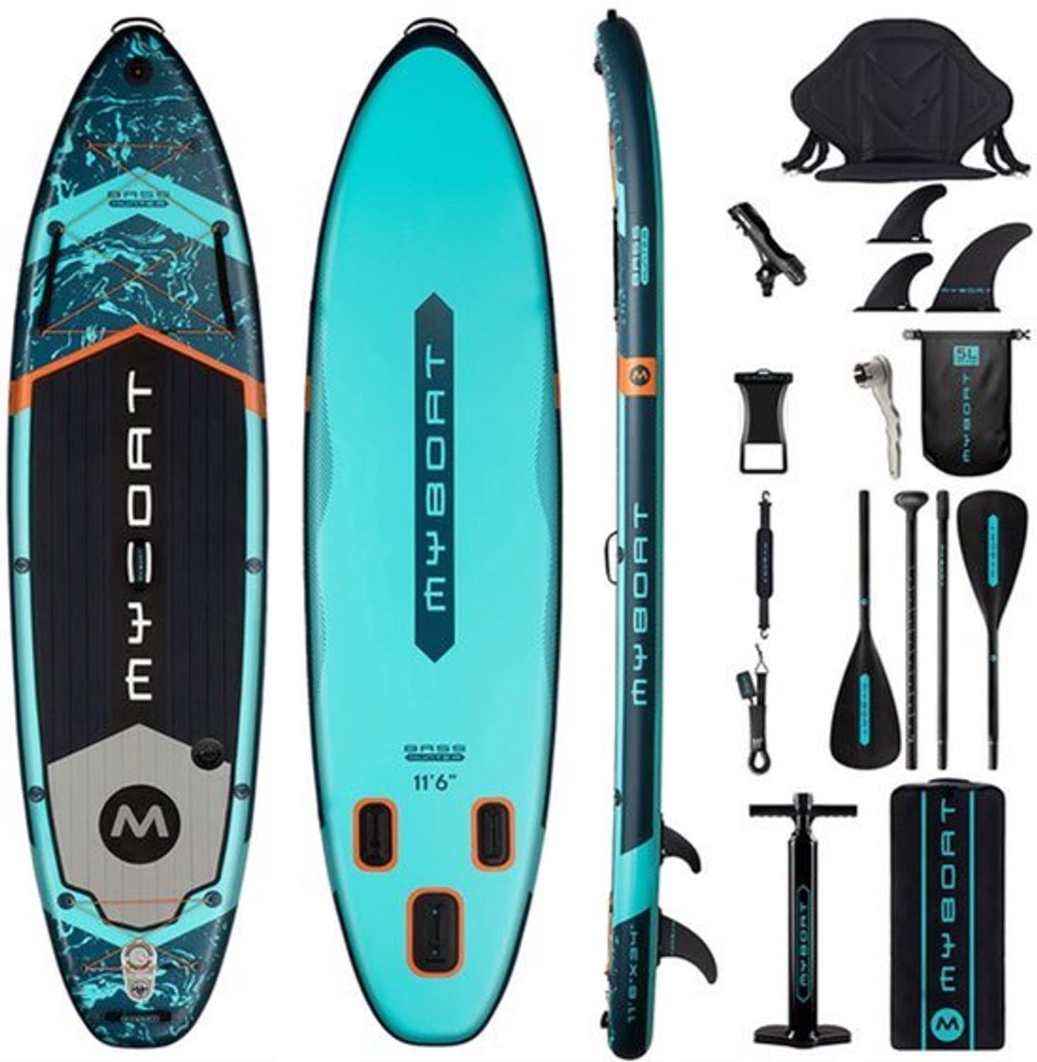 Opblaasbaar SUP Premium 11'6'' x 34'' x 6'' 195, 11.5', max 195 kg