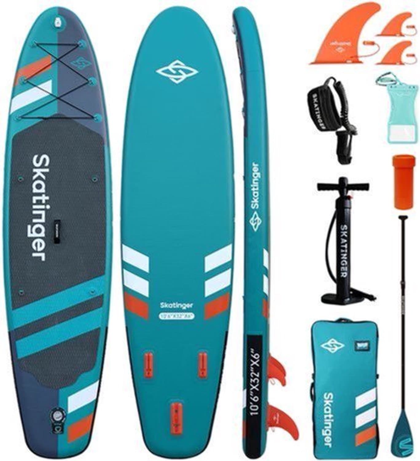 SUP 10'6'' Allround PVC Compleet En Accessoires, 320×81 cm