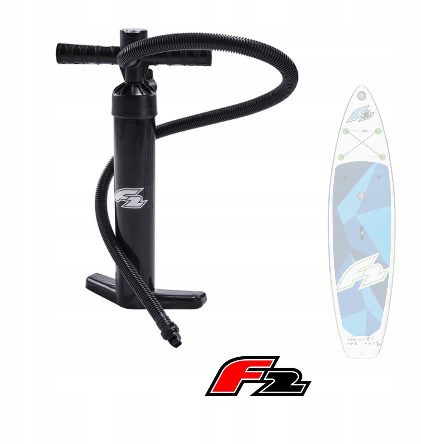 F2 SUP Pomp F2 Speed, Dubbelwerkend, 2 Traps, 21 Psi