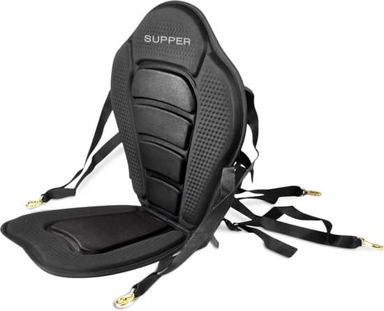 Supper SUP Board Zitje – Kajakzitje voor SUP Board – Verstelbare Kayak Seat – Comfortabel SUP Zitje met Rugleuning - Zwart