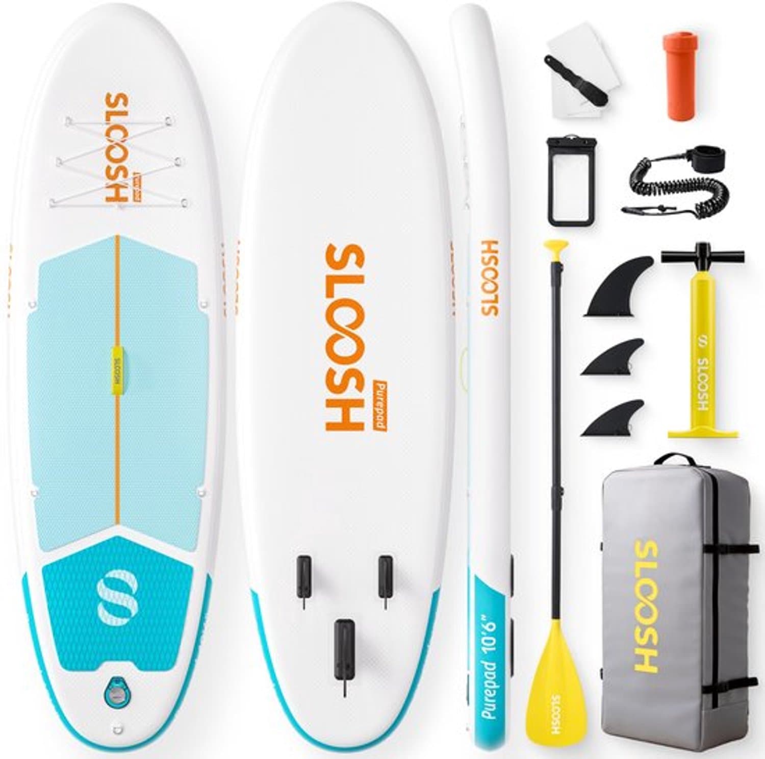 Opblaasbaar SUP 10'6" x 33" x 6" Wit Allround, 320 cm