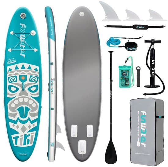 Aafinity PaddlePro SUP Board – Inflatable Paddle Board 320 cm (10'6”) – Opblaasbaar Paddle Board met Camerabevestiging, Antislip EVA-dek, 3 Vinnen – Allround SUP 150 kg