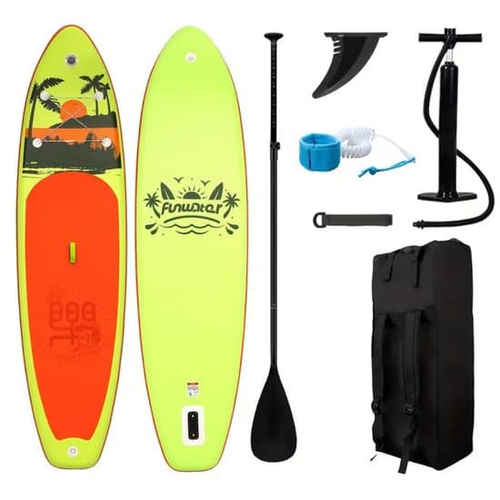 Bovista Sup Board - Opblaasbaar - Supboard - Sup Boards - Paddle - Kayak - Geel - 335cm
