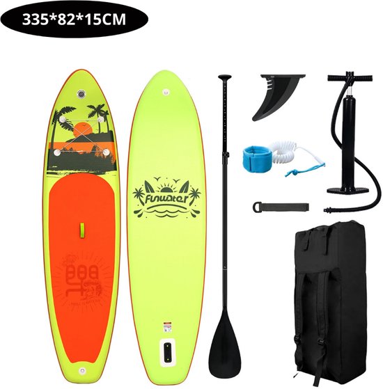 Bovista Sup Board - Opblaasbaar - Supboard - Sup Boards - Paddle - Kayak - 335cm - Blauw