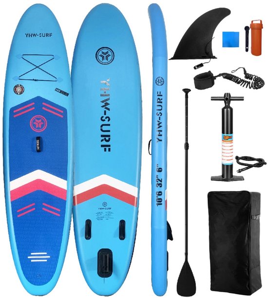 Bovista Sup Board - Opblaasbaar - Supboard - Sup Boards - Paddle - Kayak - 320cm - Blauw