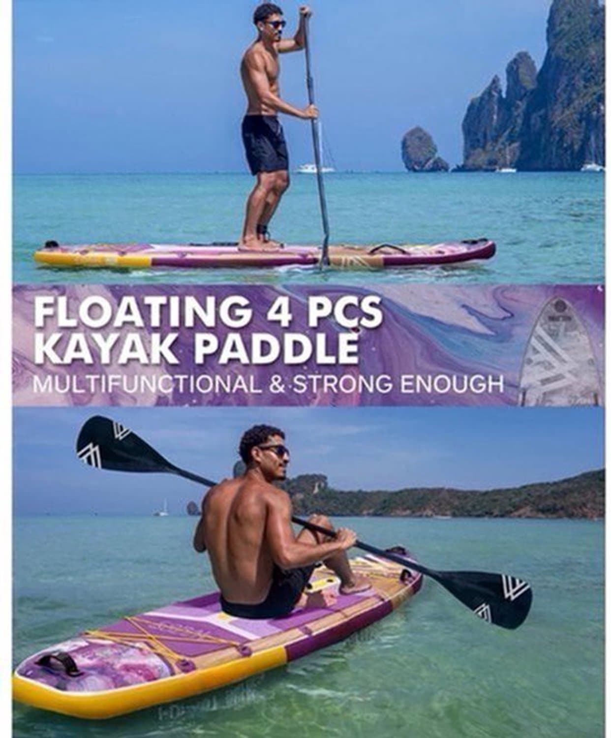 Opblaasbaar Waterdicht Board SUP Lichtgewicht SUP, 351 cm, max 175 kg