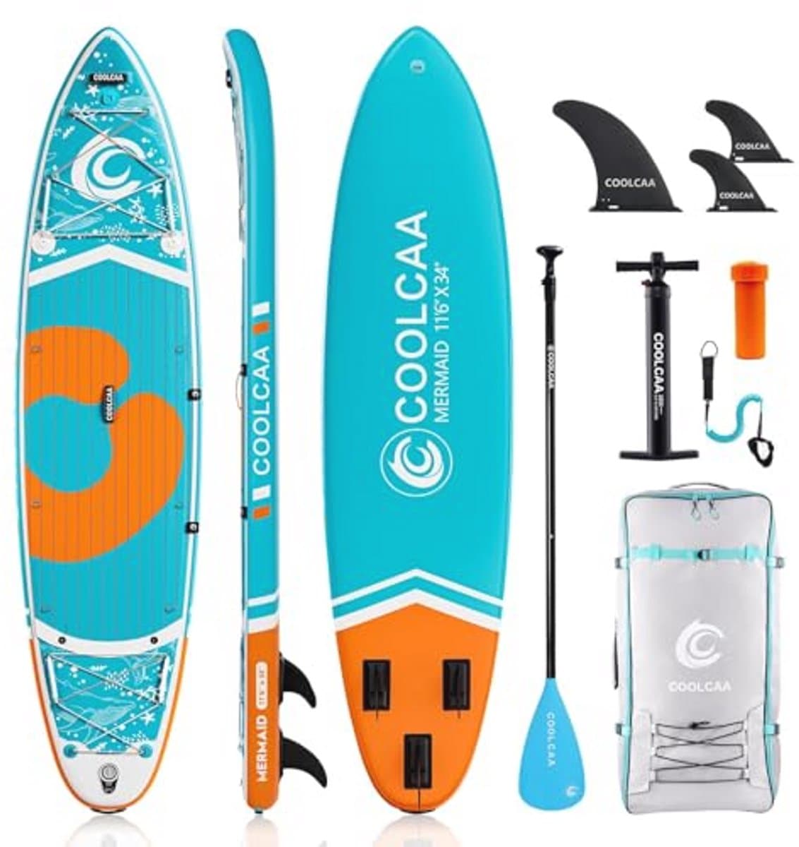 Opblaasbare Stand Up met SUP Draagkracht voor, 354×86 cm, max 210 kg