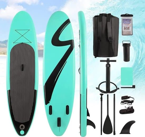 RosaBloom sup boards - Supboard - Stand Up Paddleboard - Opblaasbaar - Compleet Set - Antislip - 305x77x15,5 cm - Groen