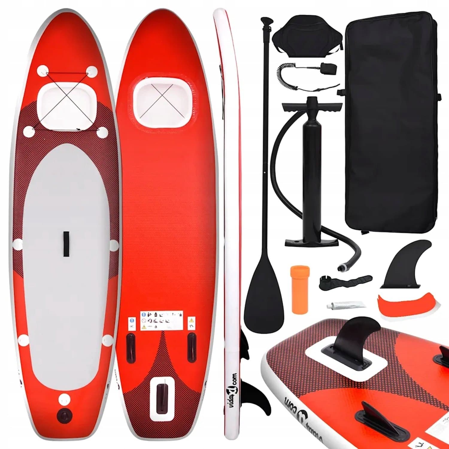 Rode SUP Ideaal voor Recreatie, 300×76 cm