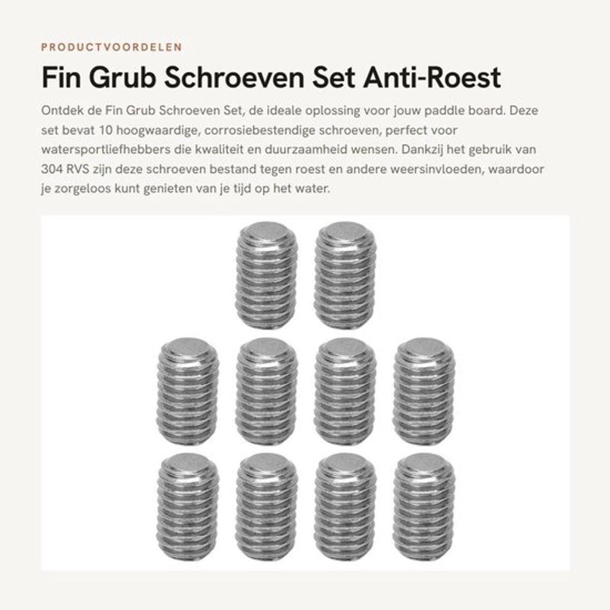 Grub Schroeven Set 10 Stuks Corrosiebestendig Antiroest 304 Roestvrij