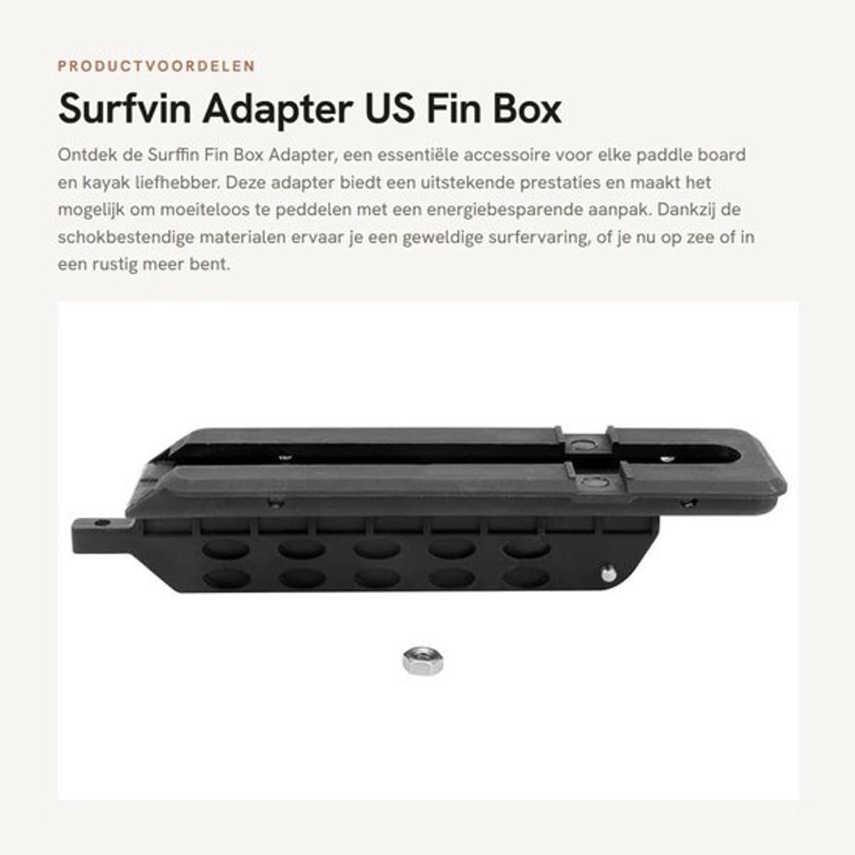 Surfvin Adapter Us Fin Box Adapter Geweldige prestaties