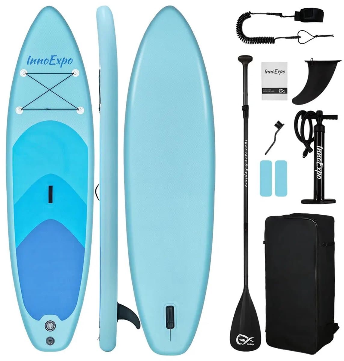 Noventra SUP lichtblauw, 320×83 cm