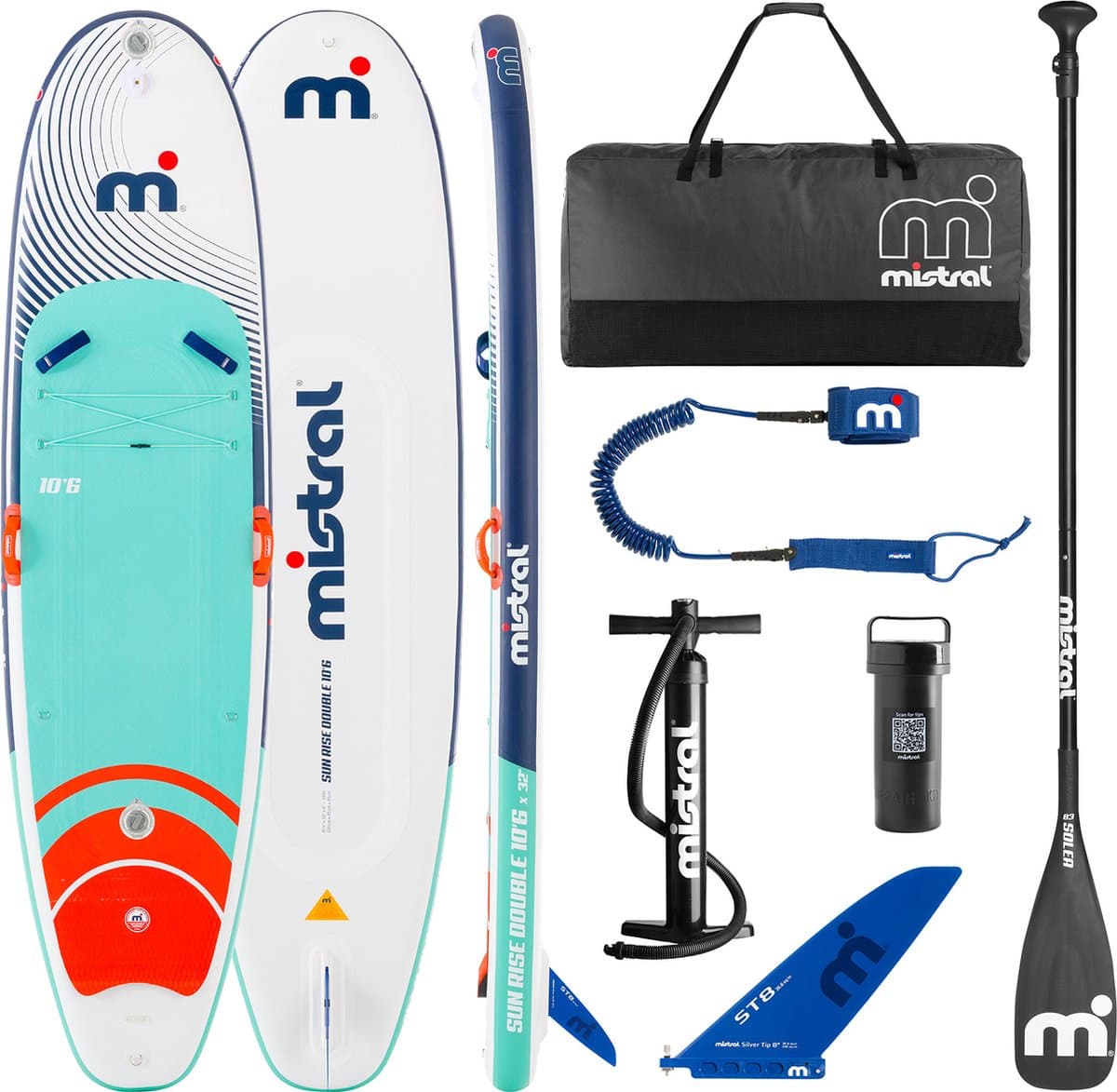 Mistral® Sun Rise Double 10'6 SUP set Met twee, 10.5'