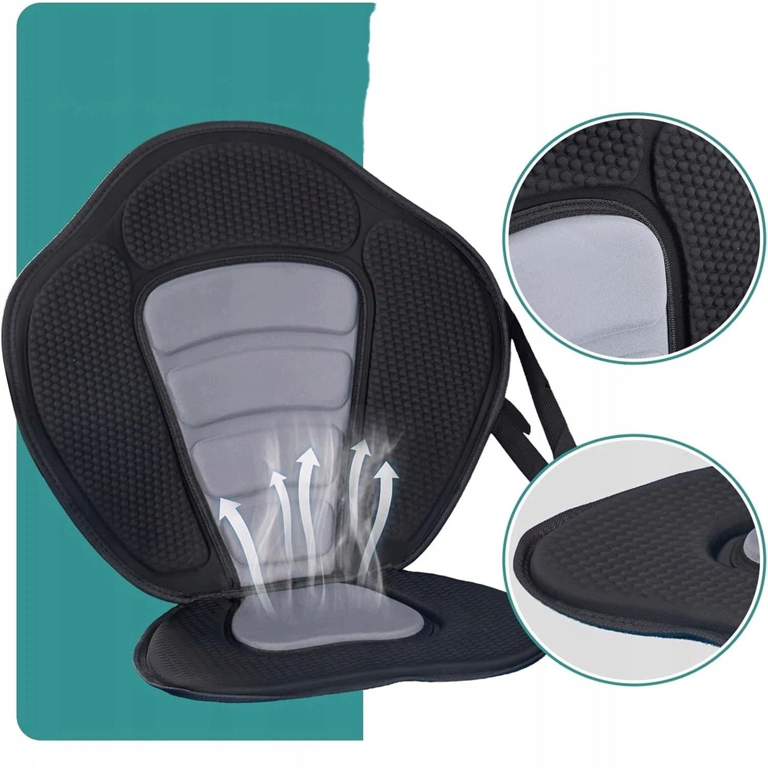 Universeel SUP & Kajak Zadel met Rugleuning Comfortabel en Verstelbaar