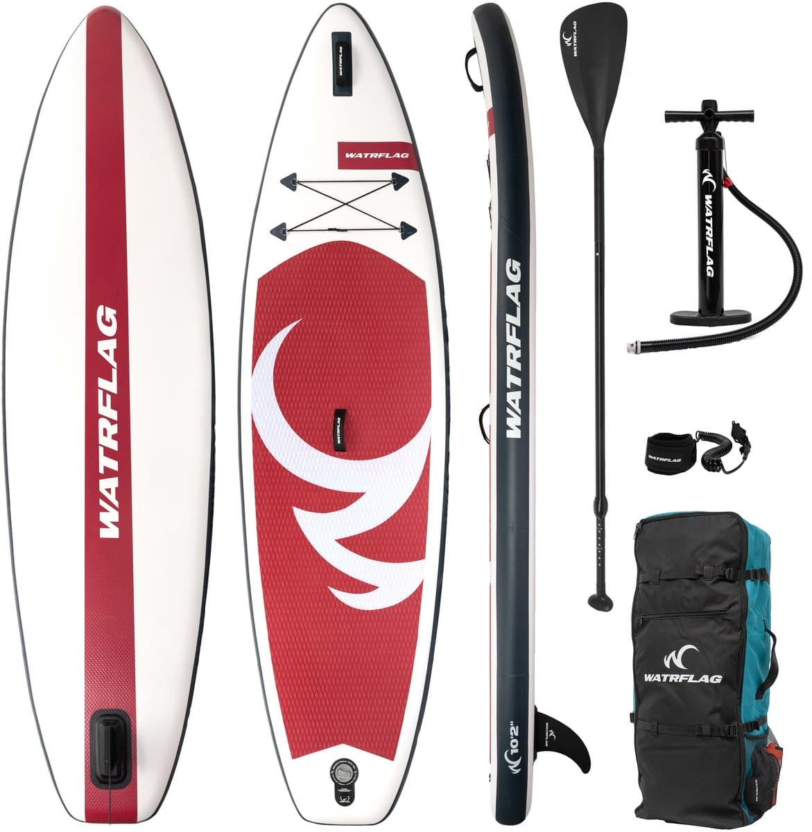 Watrflag Spinner Bordeaux SUP 10'2'' Set Allround, 310 cm