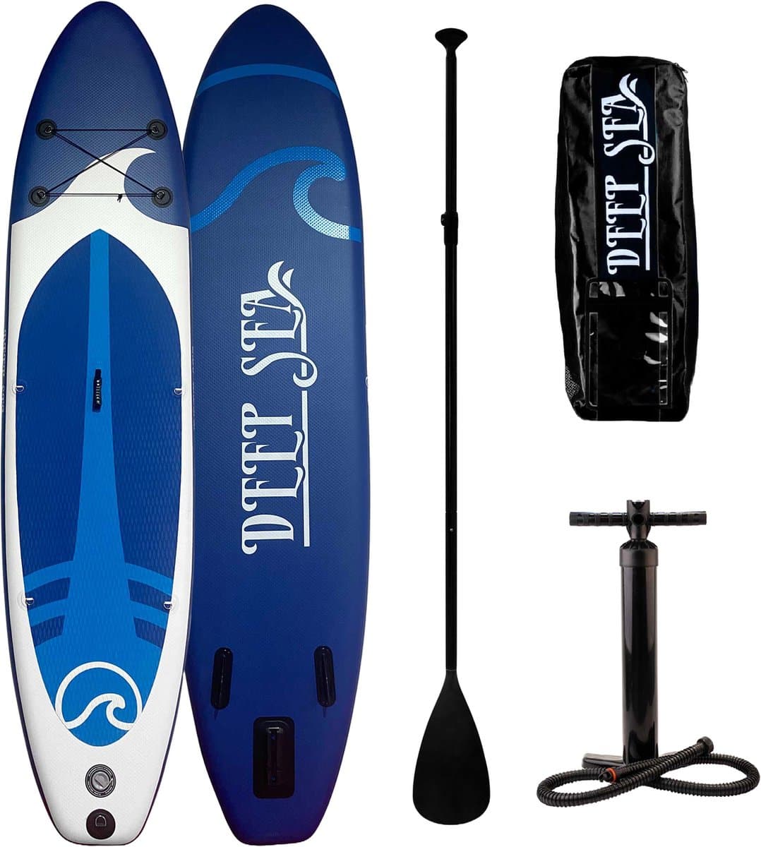 Deep Sea SUP Set XXL, Blauw Wit, 330 cm