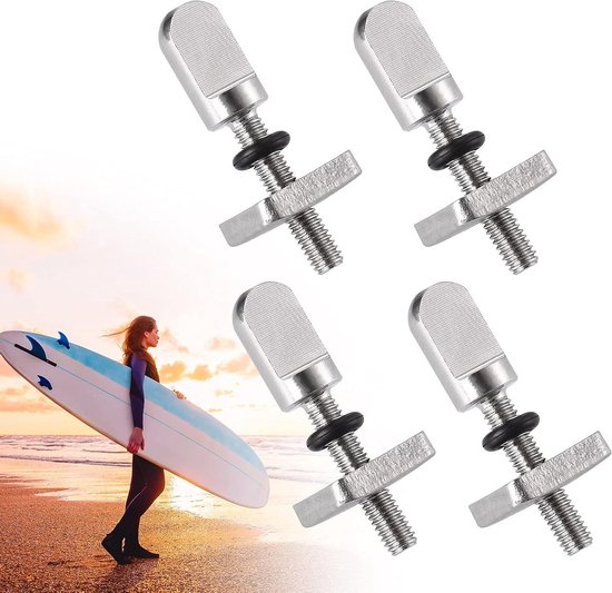 SUP vinschroeven set met plastic doos | Roestvrijstalen paddleboard accessoires | Surfplankvinnenschroeven