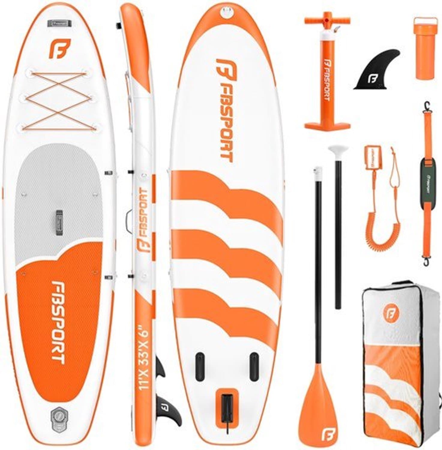 Opblaasbaar SUP Dikke Anti Slip Dek, 335 cm, max 160 kg