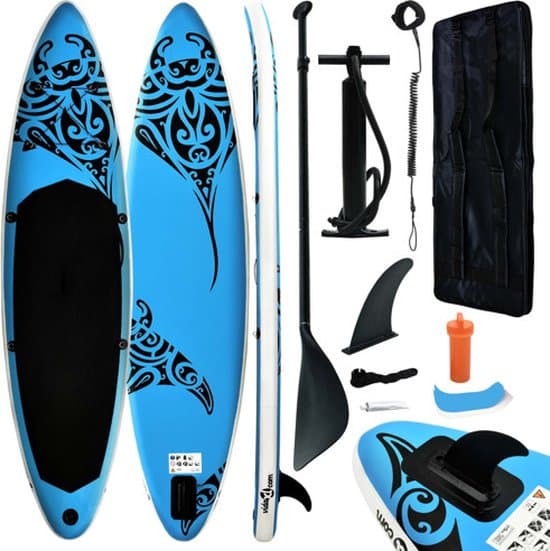 Onbekend vidaXL Stand Up Paddleboardset blauw, 305×76 cm