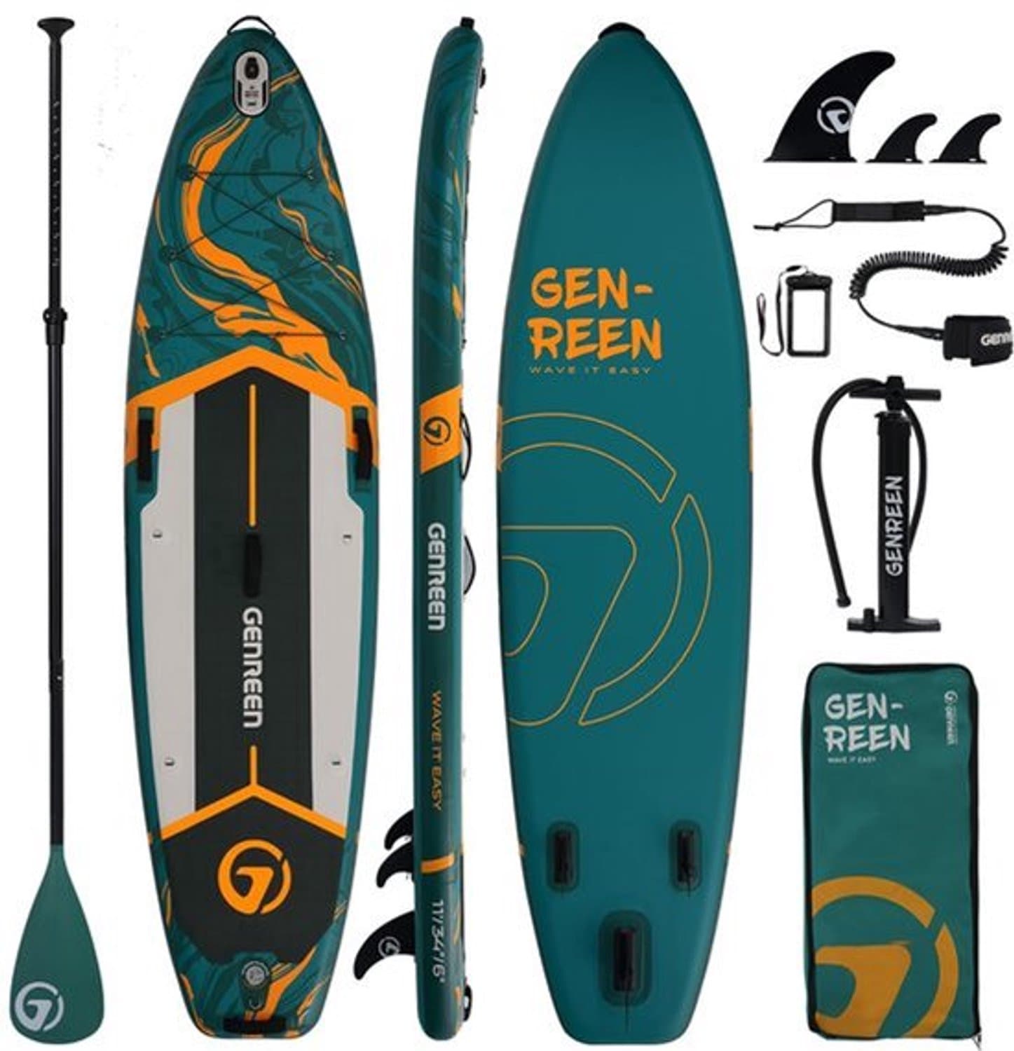 Opblaasbaar SUP 33 Inch Extra Breed All Round, 335 cm