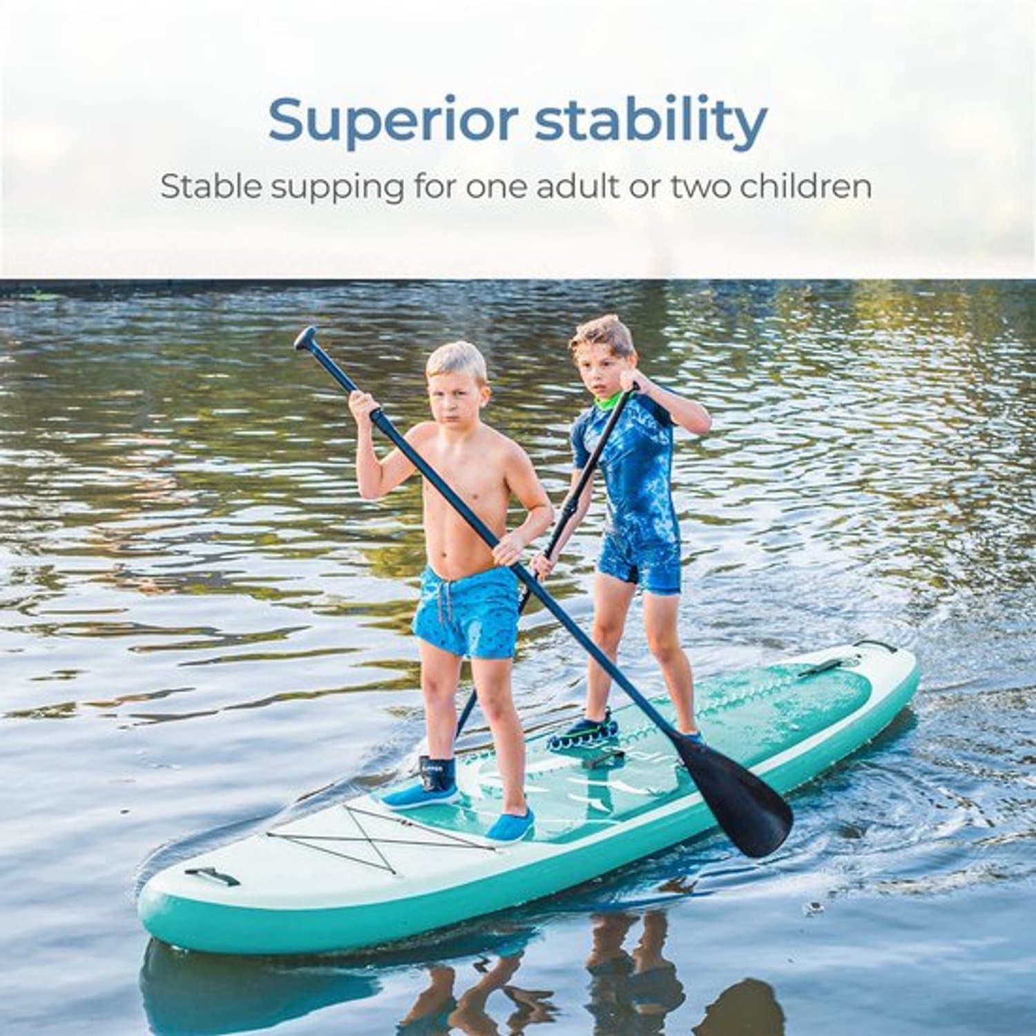 SUP Turquoise Lengte Kunststof Materiaal, 285 cm