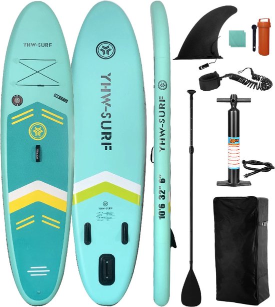 Livano Sup Board - Opblaasbaar - Supboard - Sup Boards - Paddle - Kayak - 320cm - Groen