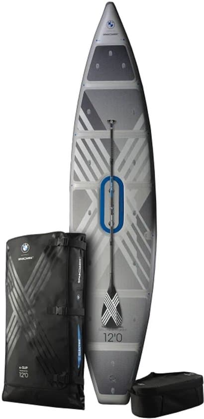 BMW x SipaBoards Tourer Electric – Elektrisch SUP Board – Storm Grey – GPS – 12ft