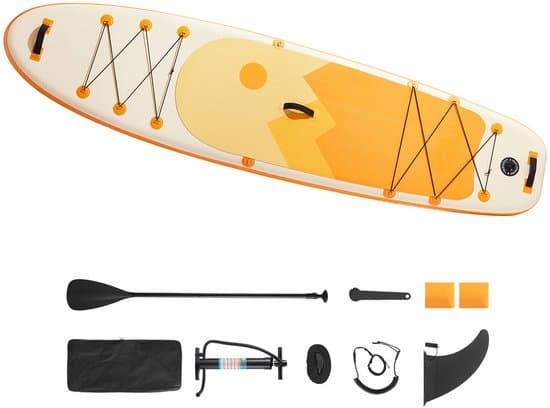 Opblaasbaar Stand Up Paddle Board (353,6 X 89 X 15,2 Cm) met Accessoireset: Pomp, Peddel, Vin, Rugzak, Enkelband En Anti-Slip Dek voor Tieners En Volwassenen